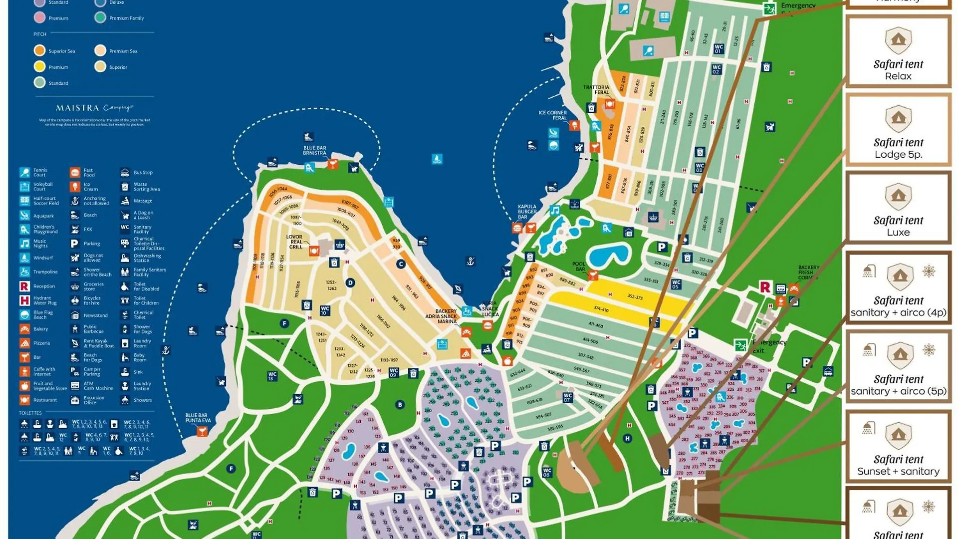 Prázdninový areál Easyatent Safari Tent Polari Rovinj